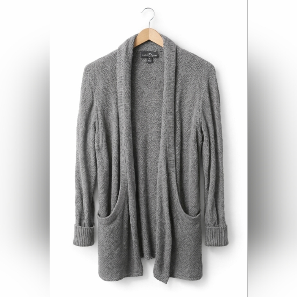 Market & Spruce Gray Women's Cardigan. Unique Large Pocket Design